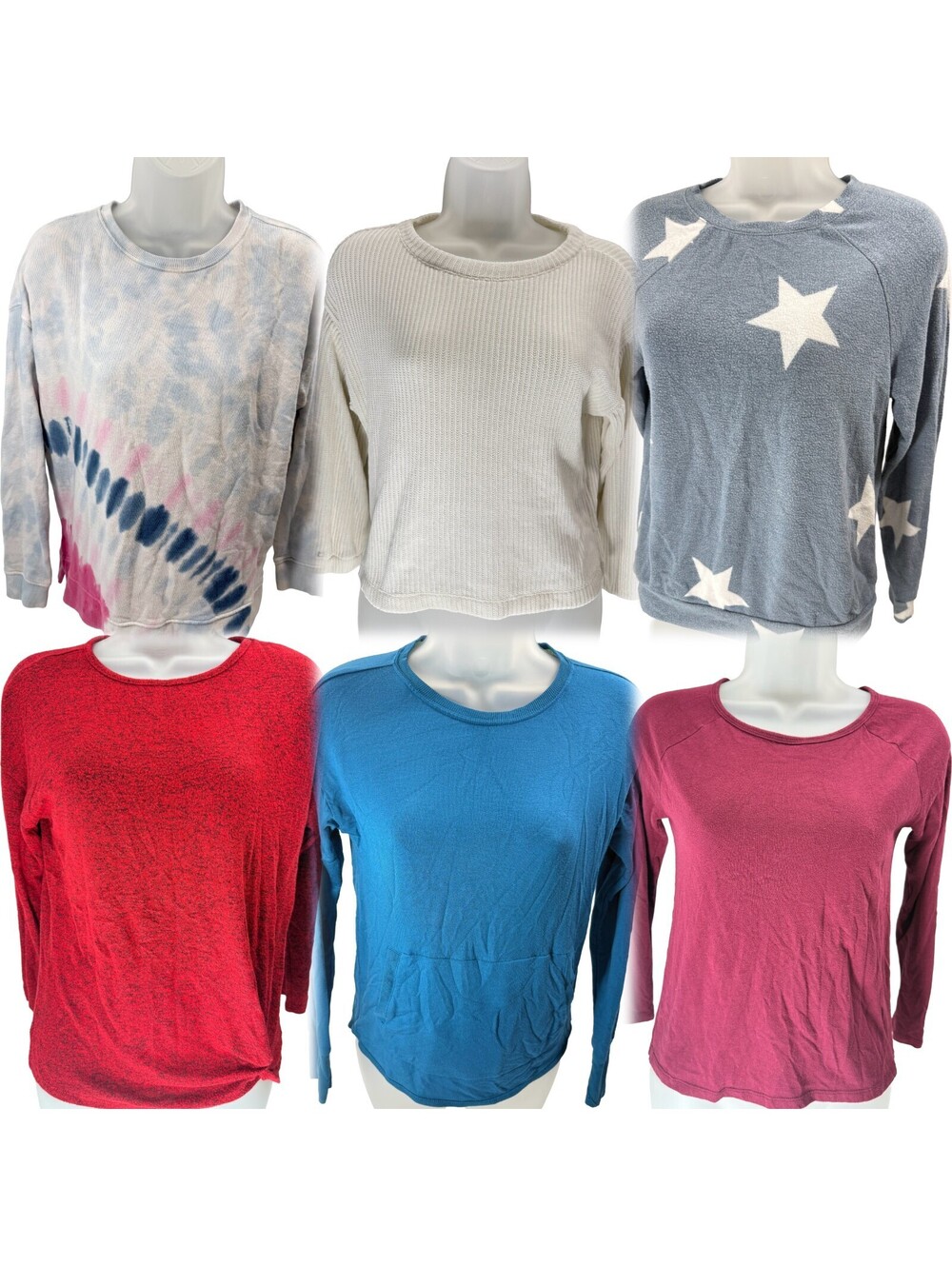 Youth Girls Large 6 Piece Clothing Lot Fall Winter Wear Sweater Sweatshirt Tees